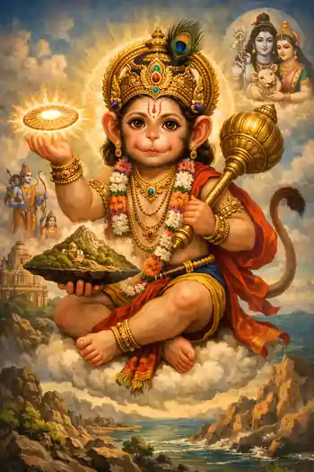 Sankat Mochan Mahabali Hanuman Baal Roop