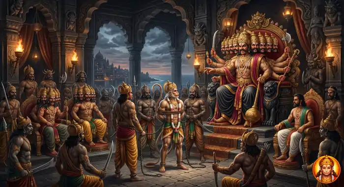 हनुमान जी रावण की सभा में